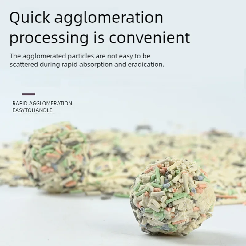 Pet supplies, cat supplies, cat litter, deodorizing, low dust, clumping, washable 3L plant-based cat litter