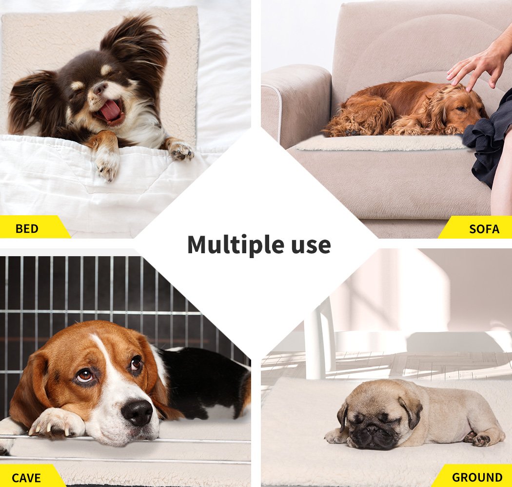 PaWz Heated Pet Bed Heating Pad Dog Beds Bedding Soft Mattress Cushion