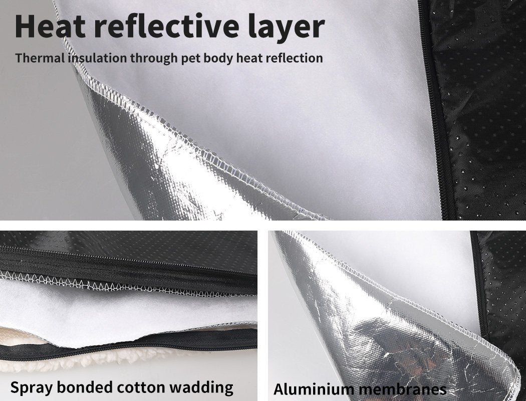 PaWz Heated Pet Bed Heating Pad Dog Beds Bedding Soft Mattress Cushion