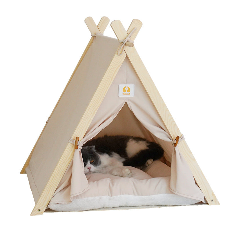 Winter Cat Bed Little Mat Basket