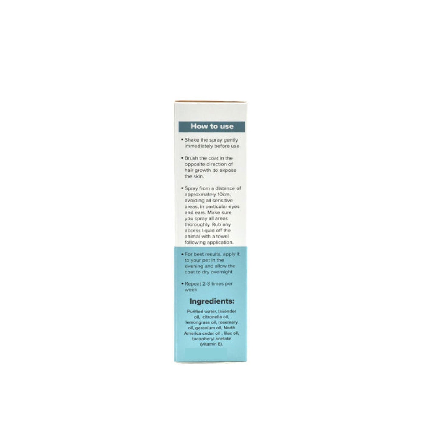 100ml Pet Flea Tick Spray - Dog or Cat Organic Natural Lavender Oil