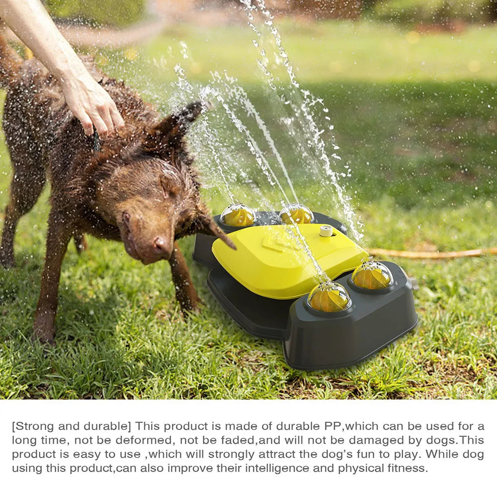 Pet Supplies: Foot-Operated Automatic Water Feeder Dispenser, Summer Bath Sprayer, Dog Water Toy for Bathing & Playing
