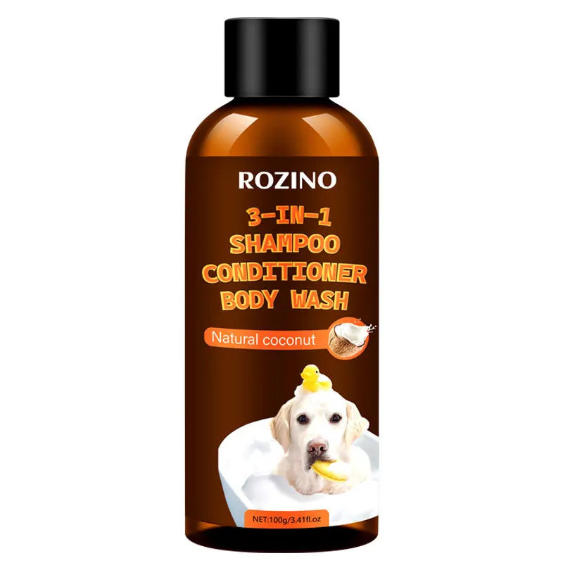 Pet Shampoo and Conditioner 3 in 1 Plant Based Organic Sulfate Free Soap Free Tear Free Moisturizer for Pets Cats and Dogs