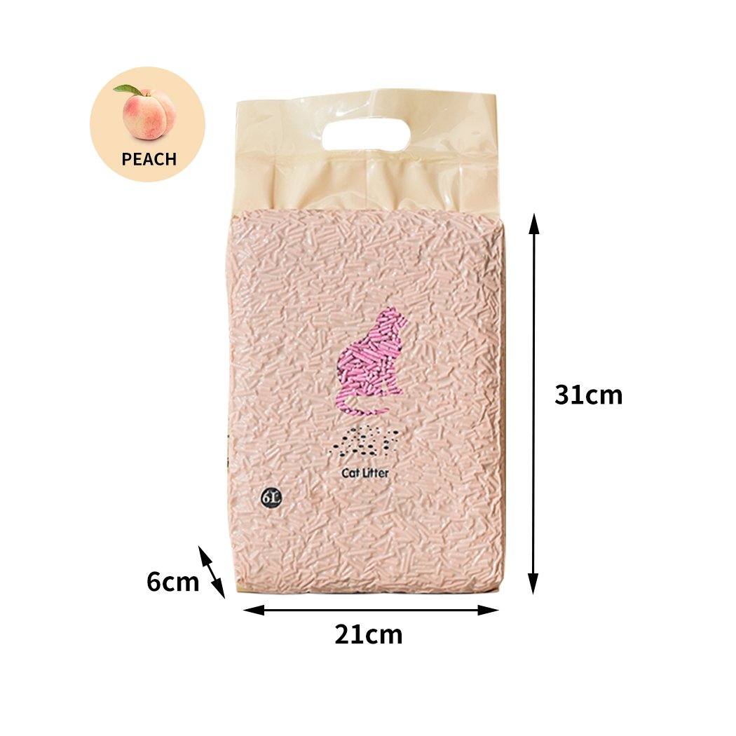Tofu Cat Litter 6L Edible Crystals Flushable Pipers Sand Biodegradable
