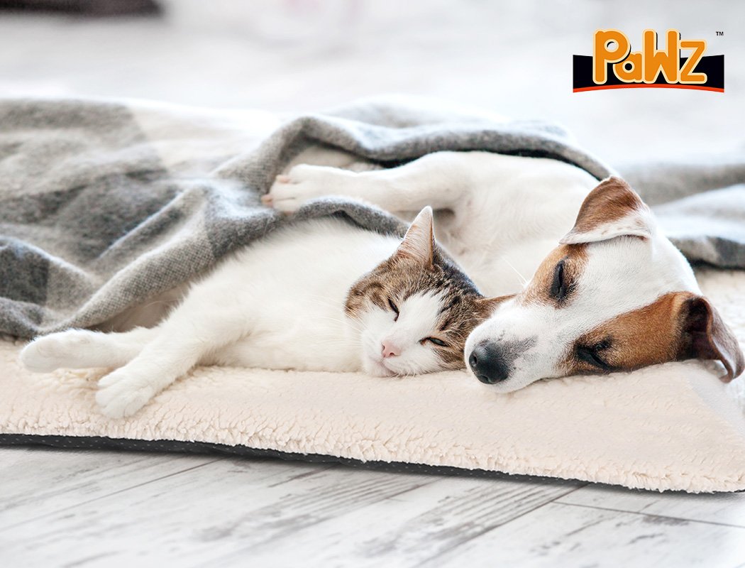PaWz Heated Pet Bed Heating Pad Dog Beds Bedding Soft Mattress Cushion