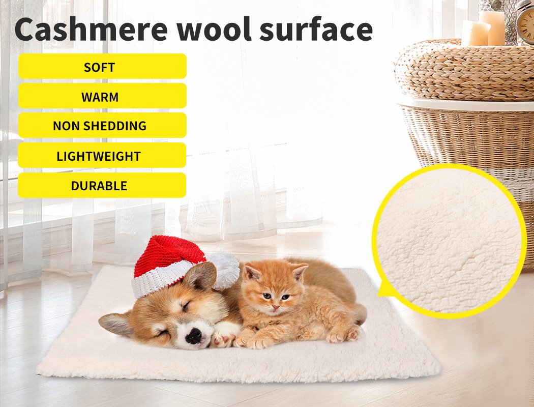 PaWz Heated Pet Bed Heating Pad Dog Beds Bedding Soft Mattress Cushion