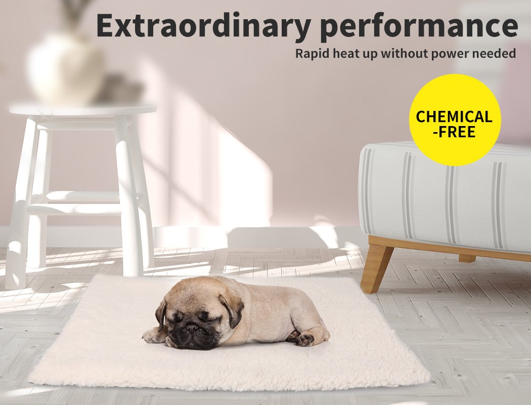 PaWz Heated Pet Bed Heating Pad Dog Beds Bedding Soft Mattress Cushion